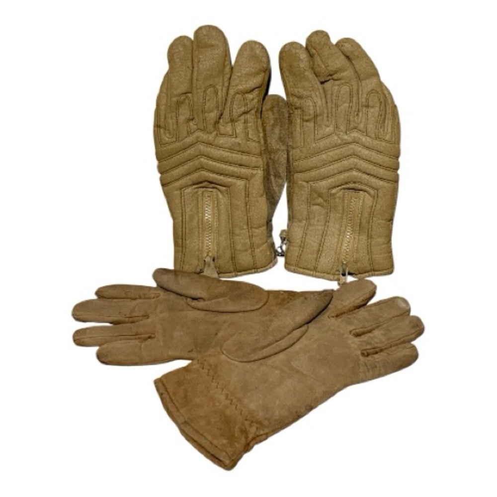 Men's Vintage Leather Western Core Ranch Hand Glove Bundle (2)